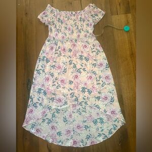 Charming Charlie Pink Floral High Low Dress Plus Size